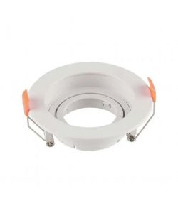Portafaretto LED da Incasso Rotondo GU10 Colore Bianco Orientabile