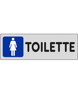 Adesivo Toilette donne negozi uffici luoghi pubblici 15CMx5CM
