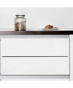 Emuca Kit profilo Gola centrale per mobili da cucina Verniciato bianco