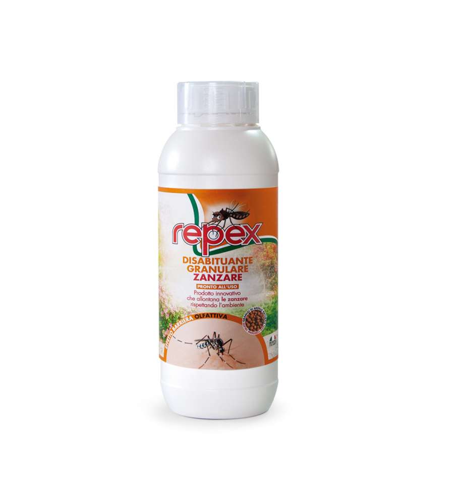 Repex Disabituante Granulare Zanzare 1L - Repellente Naturale per Giardini