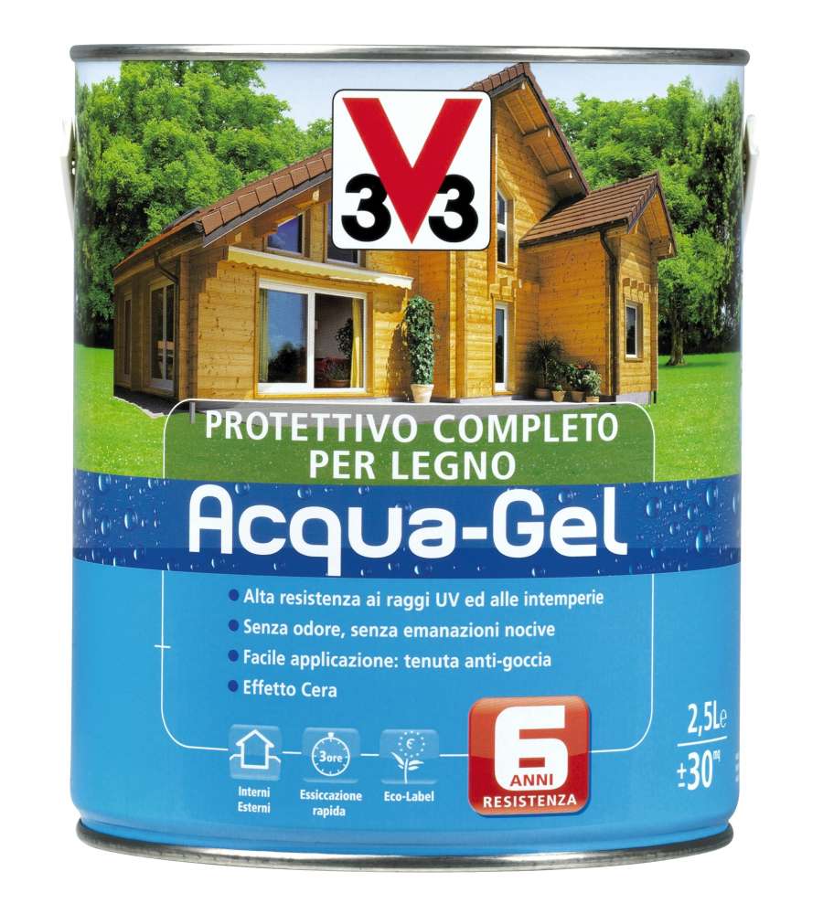 Protettivo Completo Legno Acqua Gel Noce Antico 2,5 l