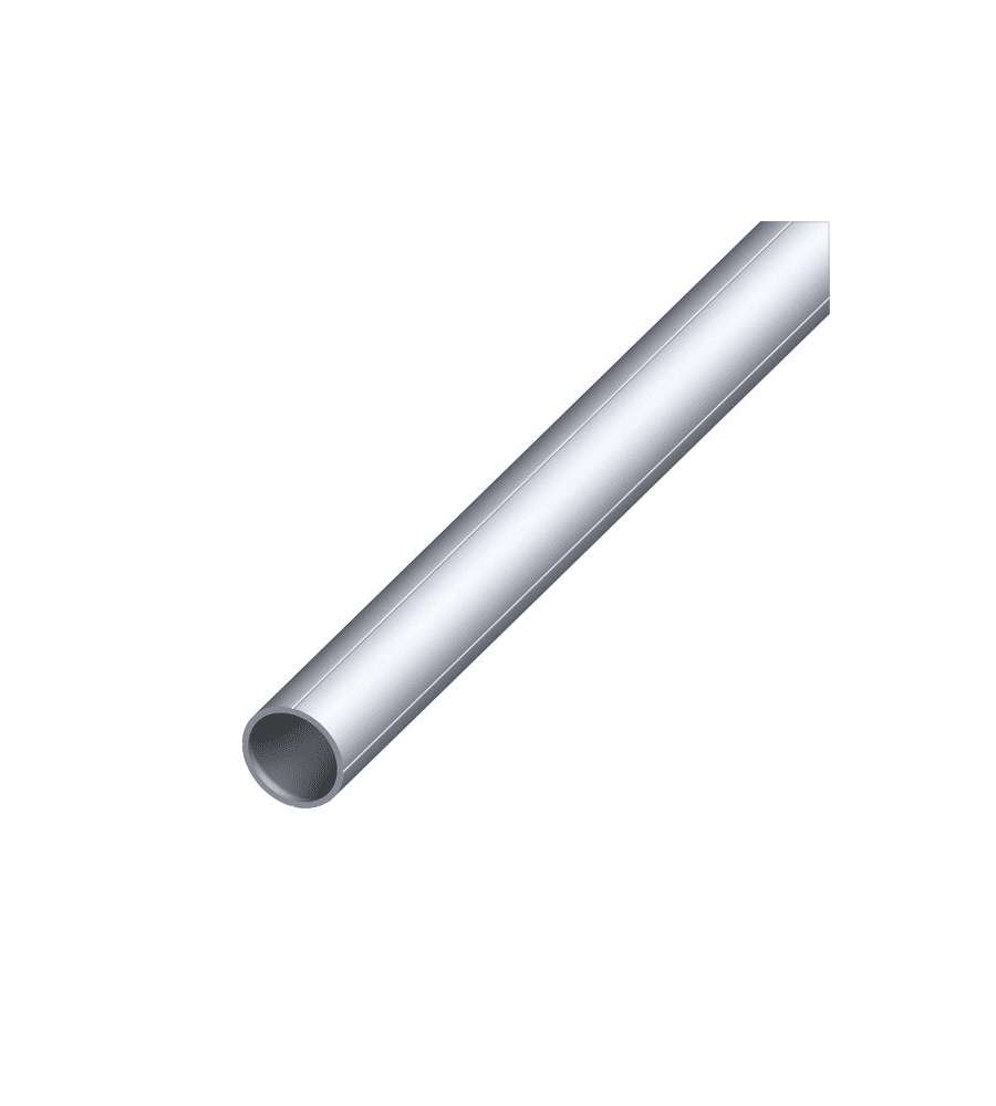 ALFER Tubo Tondo Alluminio Naturale 15,5x1,5 mm Lunghezza 1 m
