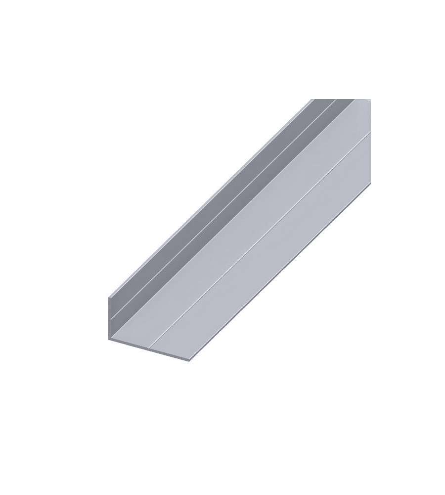 ALFER Angolare disuguale alluminio naturale 19,5x35,5 mm lunghezza 1 m