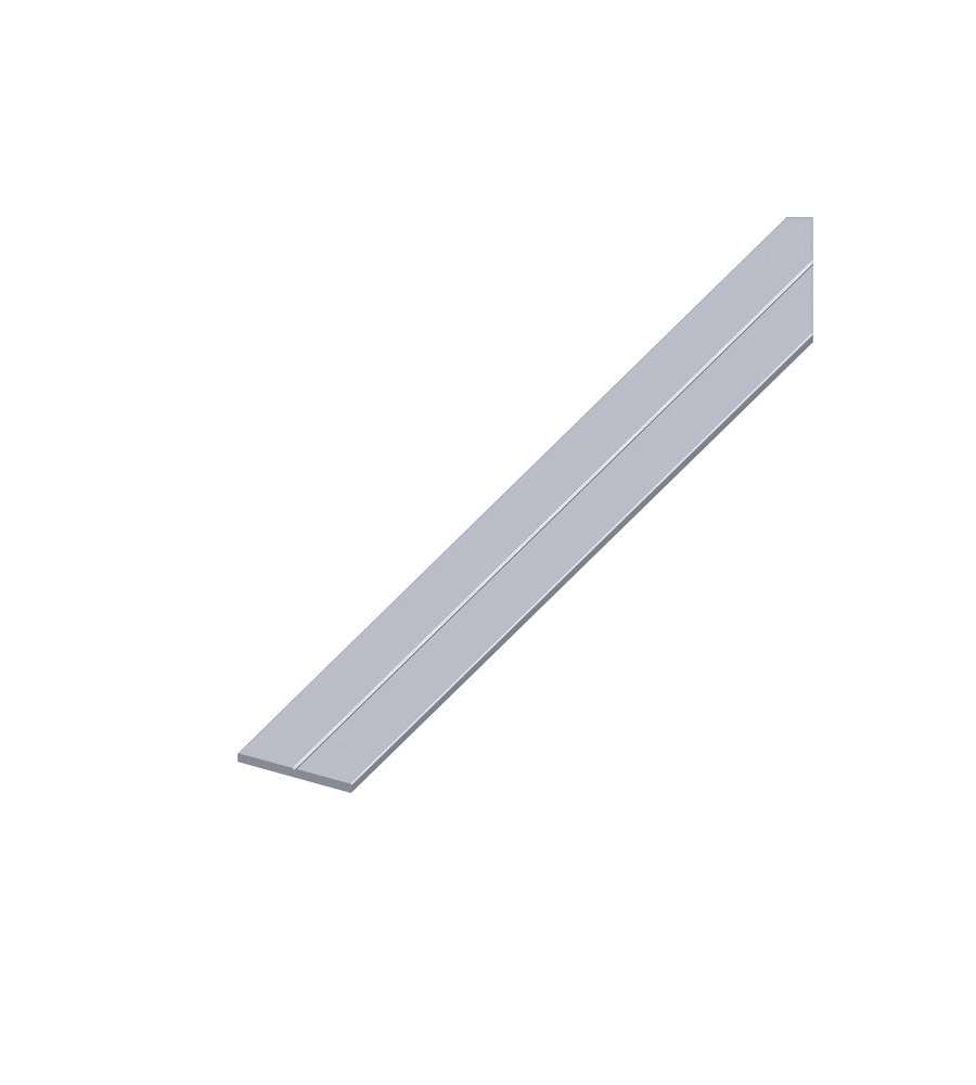 ALFER Barra Piatta Alluminio Naturale 23,5x2 mm Lunghezza 1 m