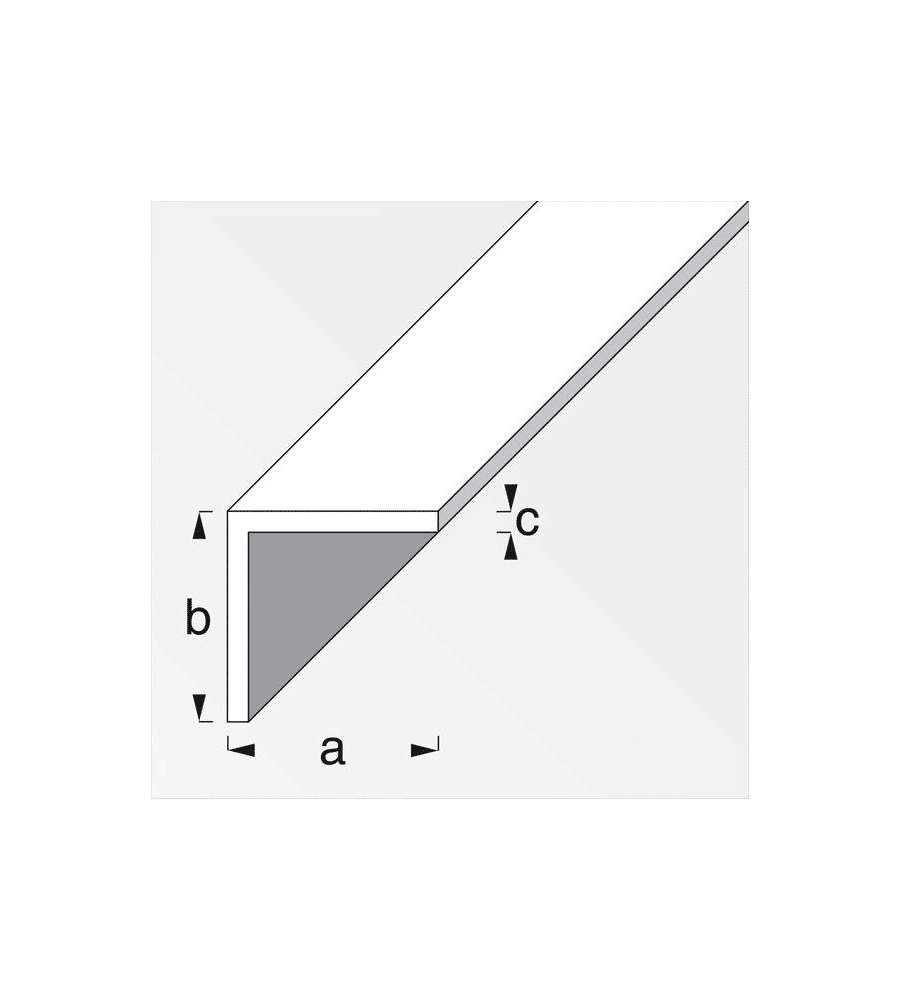 Alfer Profilo Angolare Acciaio Zincato 23,5x23,5 mm Lunghezza 1 m
