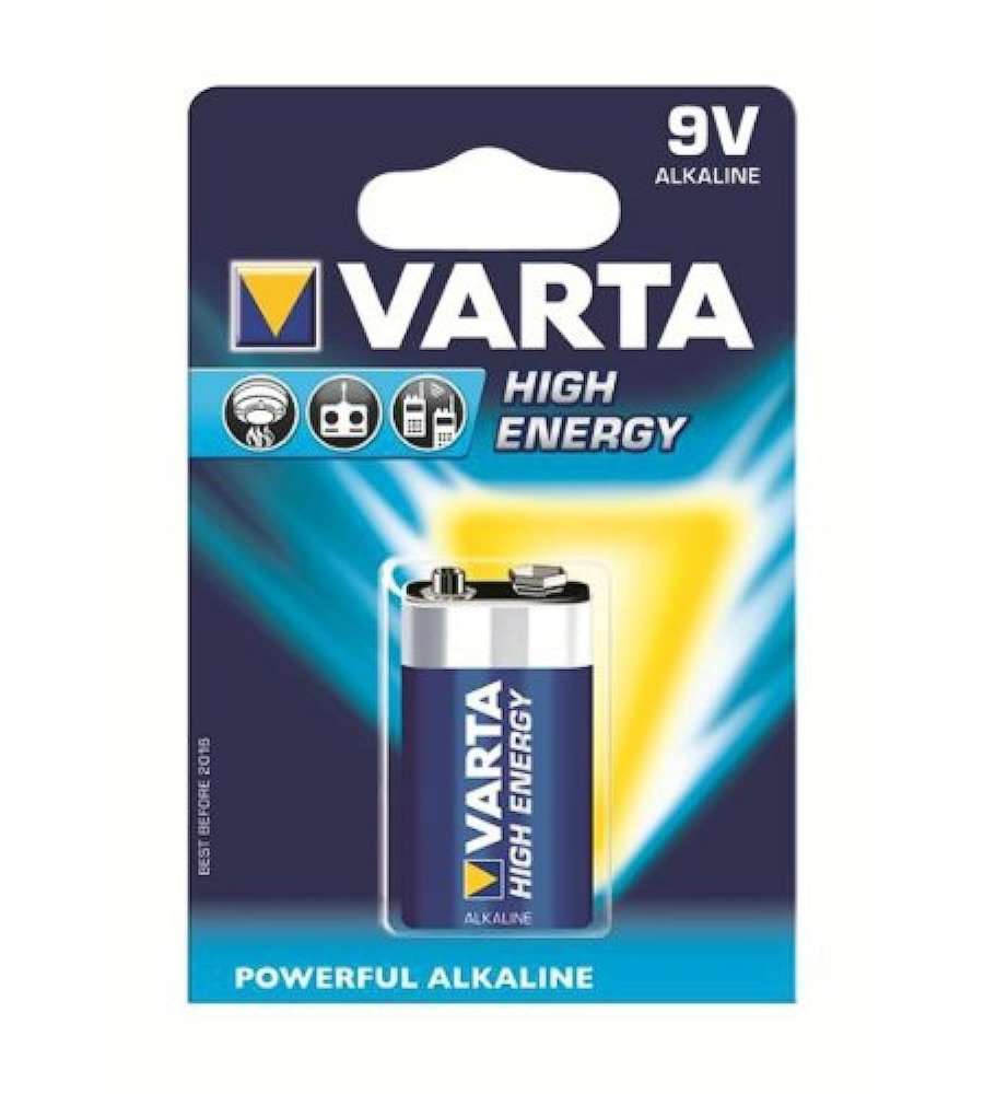 Varta Batteria 9V Transistor Longlife Power Pila Alcalina - 1pz