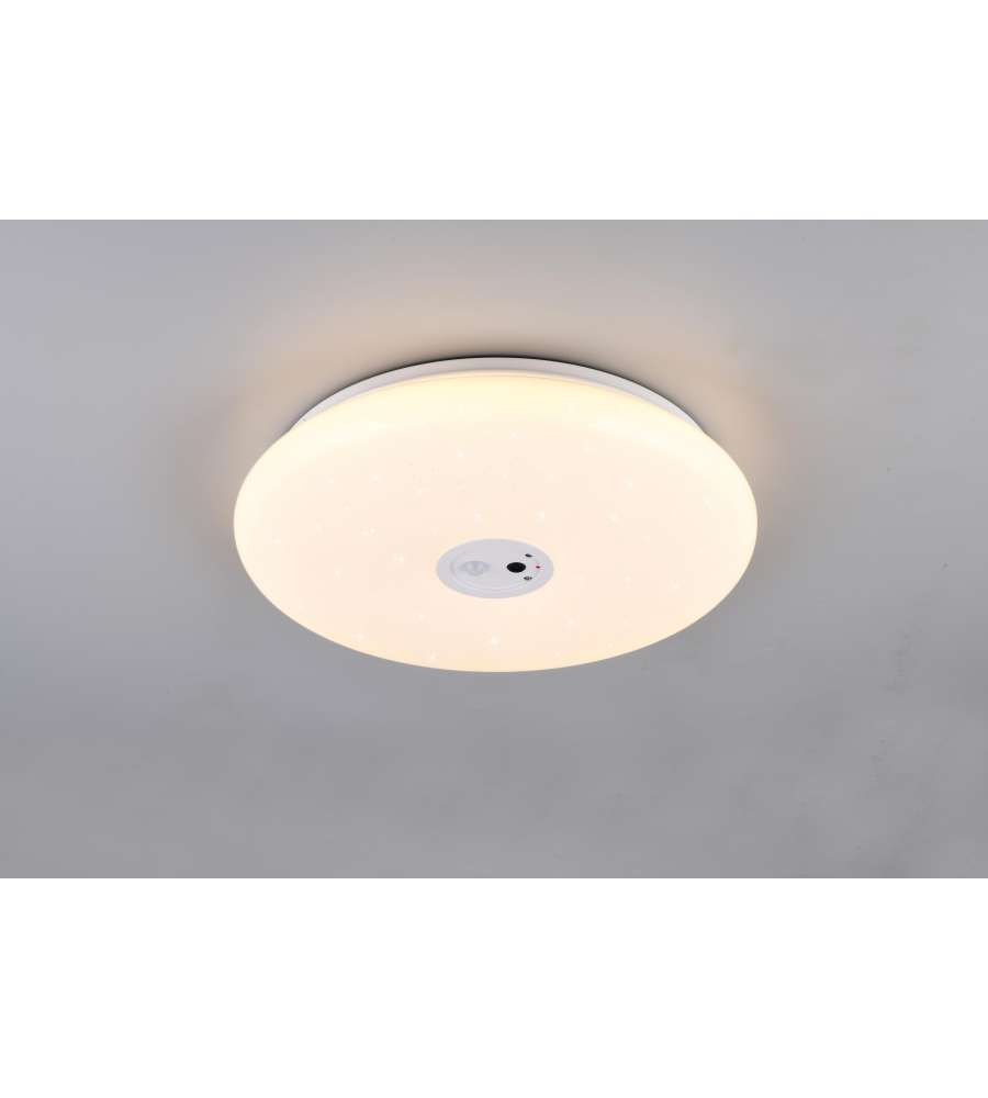 Trio Lighting Plafoniera LED Vedera 40cm Bianco con Videocamera Tuya 20W