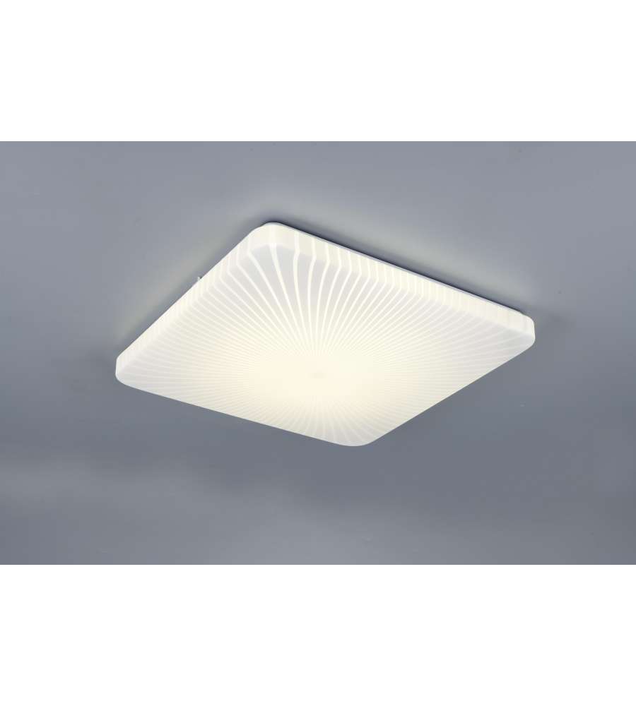 Reality Plafoniera Quadrata Led Mandria II - Righe - 24W 2500lm L.41cm