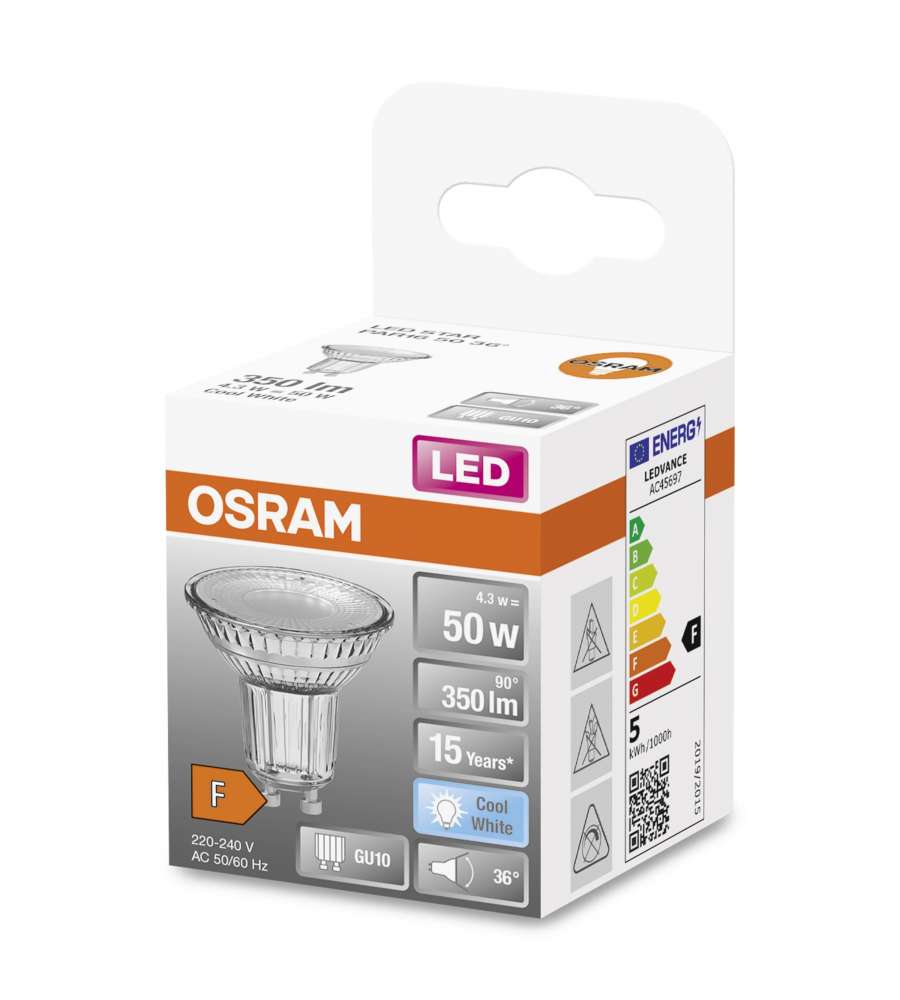 Lampadina LED Osram STAR PAR16 50 36� Luce Naturale GU10