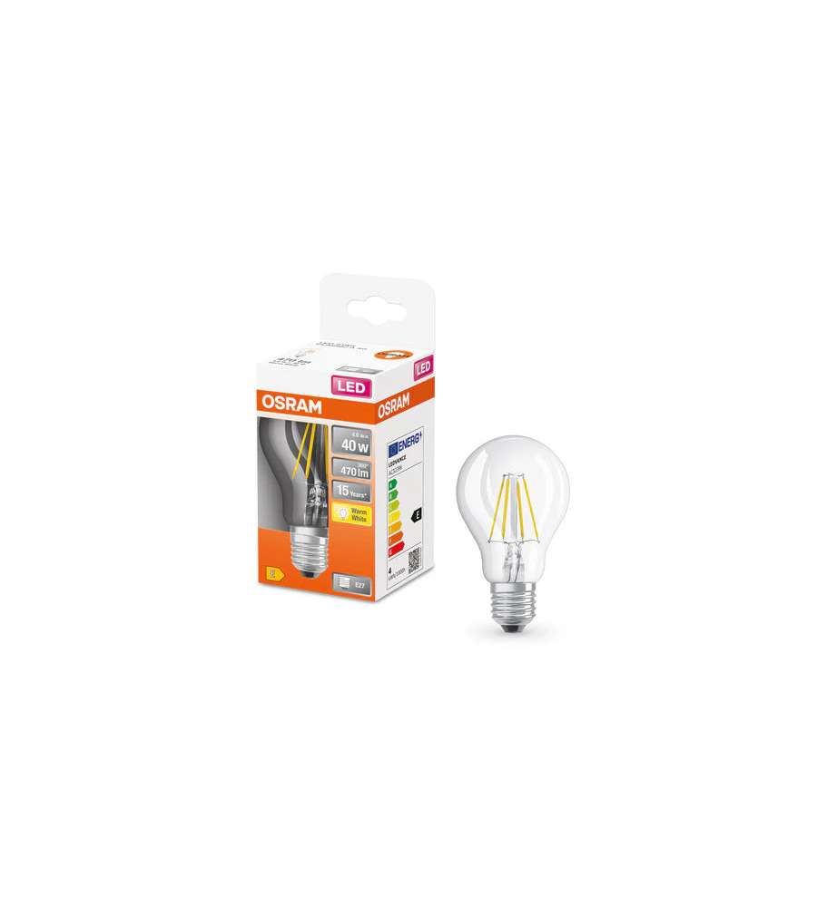 Lampadina LED Osram Star Classic A40 Filamento Luce Calda E27