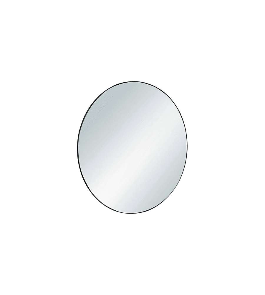 BOITE A DESIGN Specchio Decorativo Rotondo Nero � 50 cm per Parete