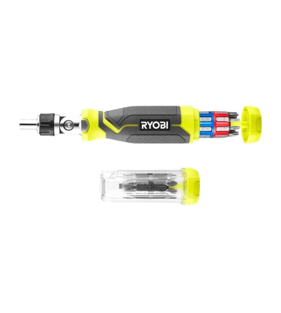 Ryobi Giravite a Cricchetto Porta Inserti - Regolabile a 180� - 35 pz