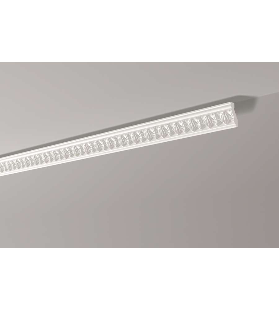 NMC Italia Cornice decorativa soffitto polistirene 6,5x3 cm 2 m