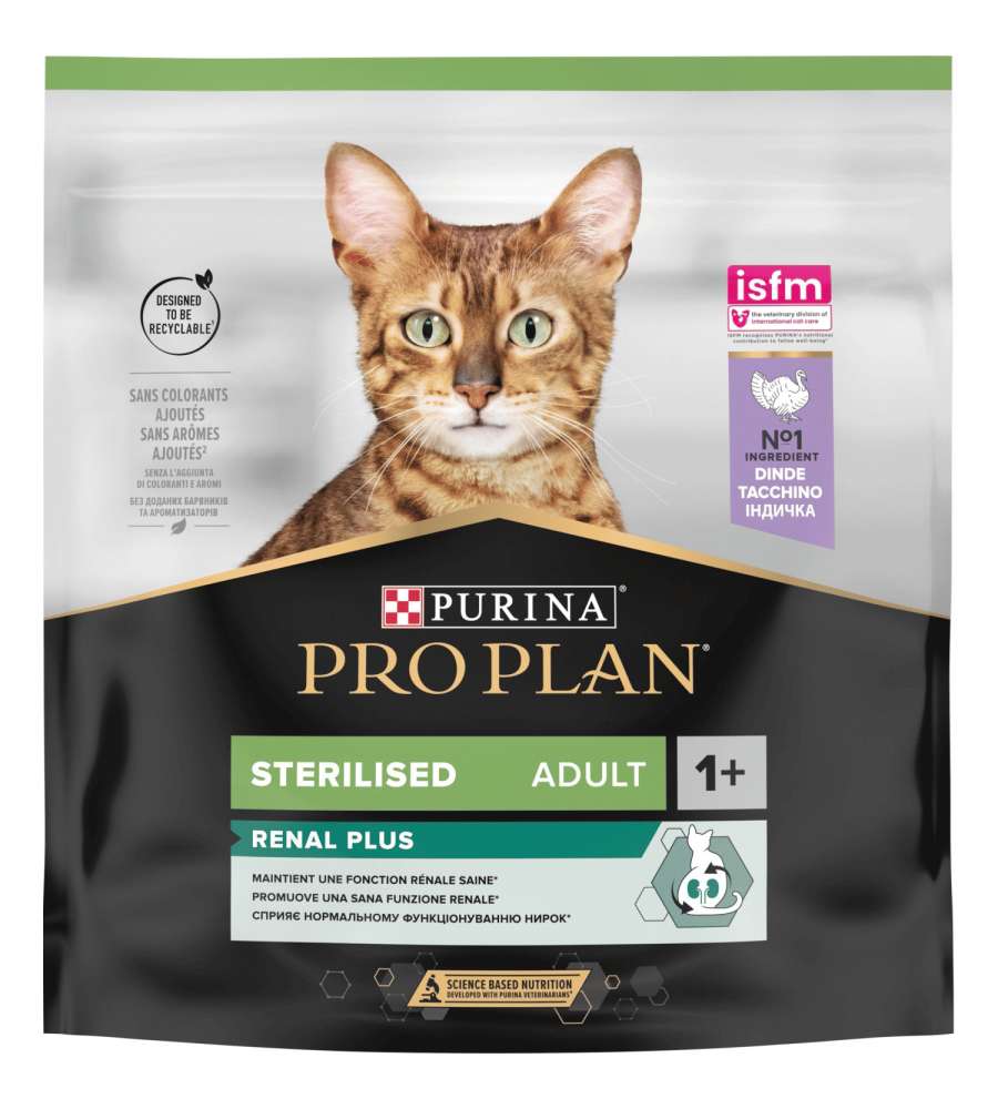 Purina Pro Plan Cibo Secco Tacchino 400g per Gatti Sterilizzati