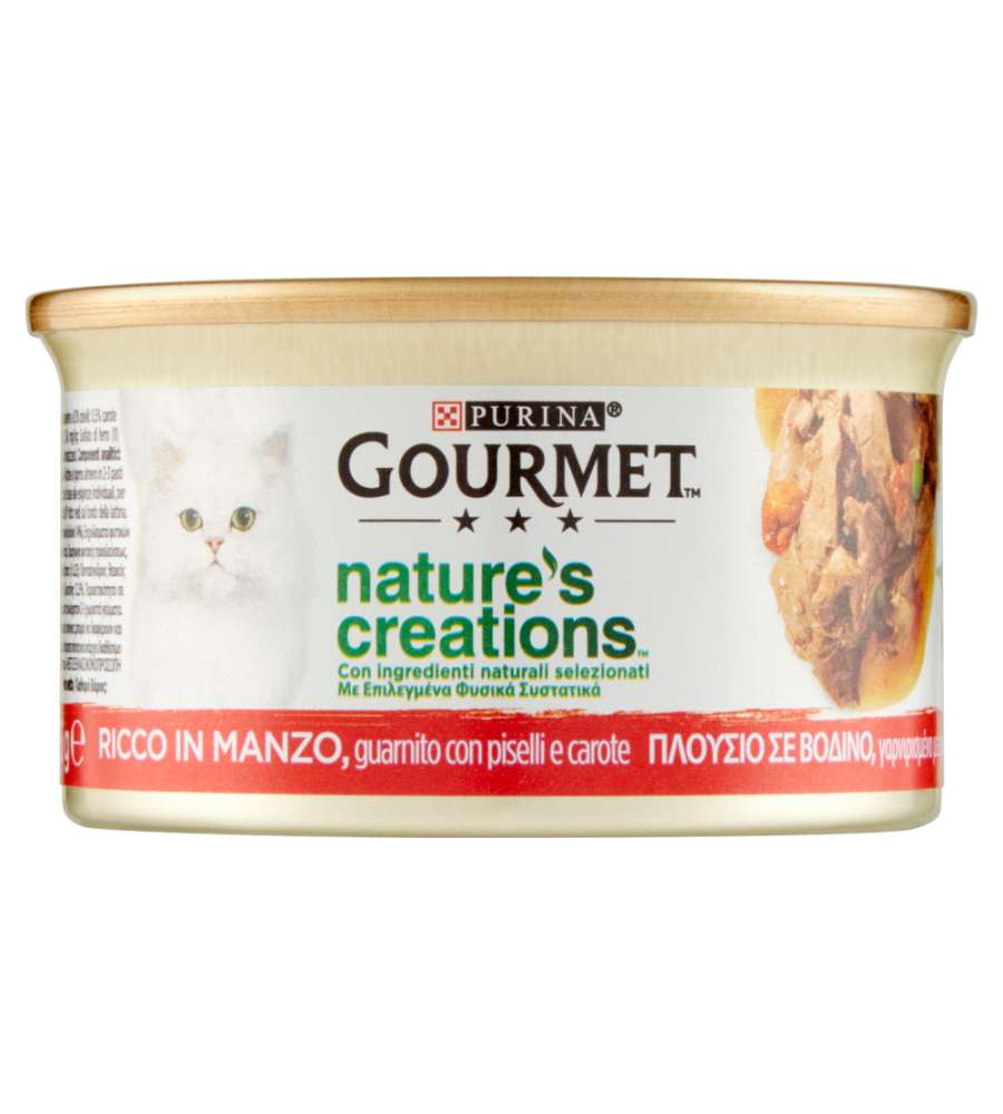 Purina Gourmet Gold Mousse Manzo 85g - Alimento umido per gatti adulti