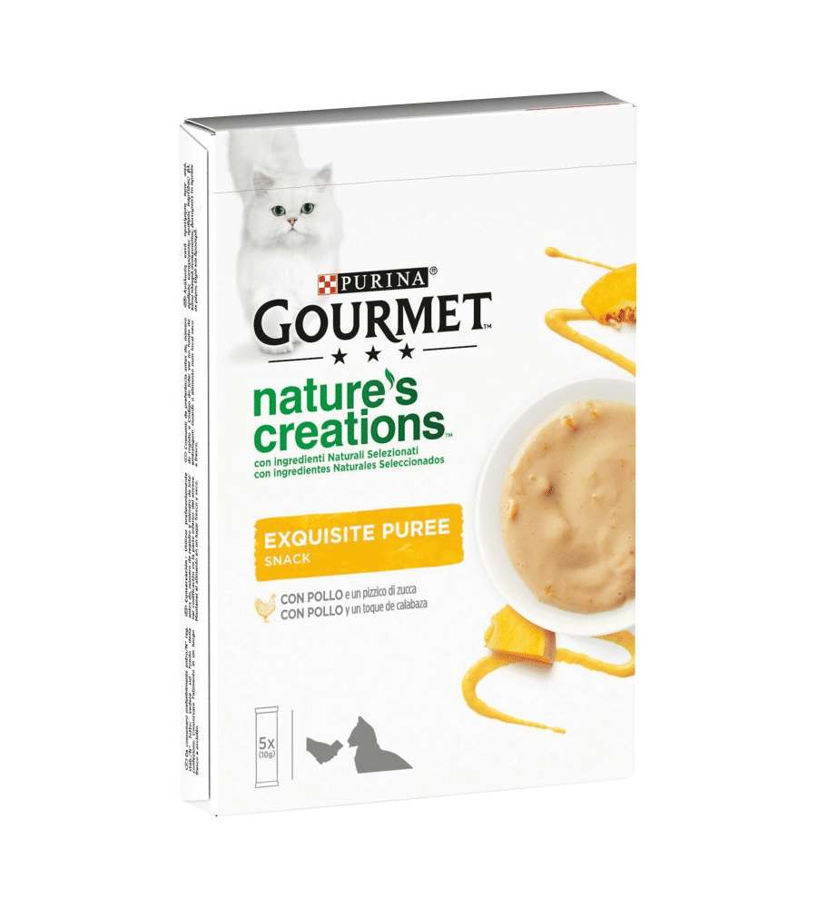 Purina Gourmet Nature?s Creations Purea Pollo e Zucca 50g Snack Gatti