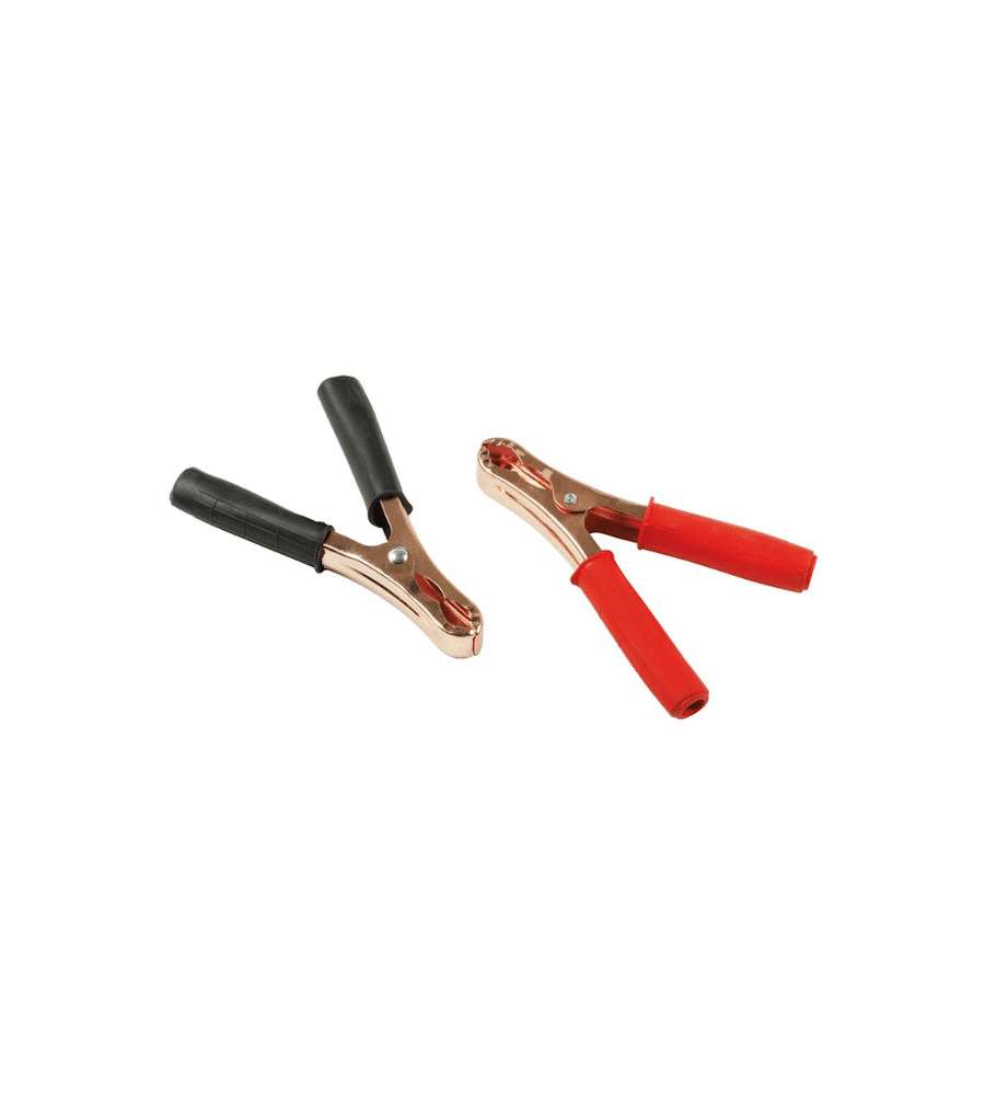 Lampa Coppia Pinze Batteria 15 cm Rosse e Nere 120A in Metallo Zincato