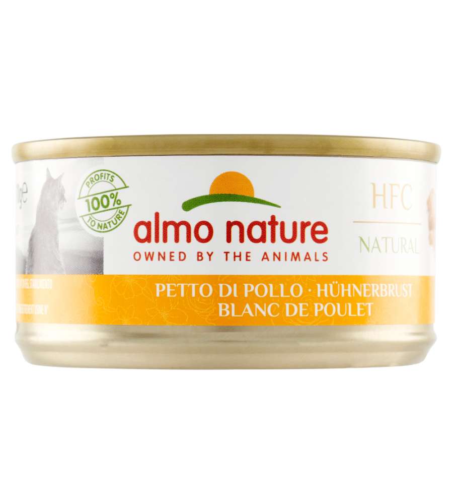 Almo Nature HFC Natural Gatto Pollo 70g - Alimento senza additivi