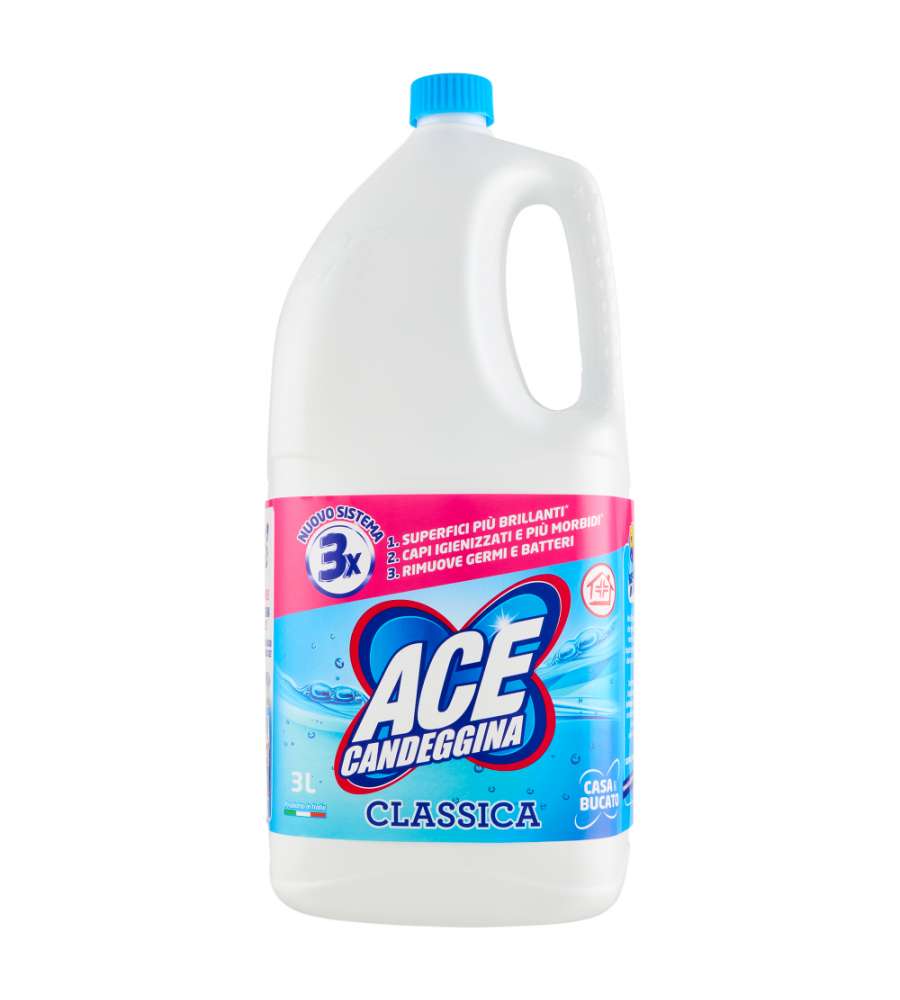 ACE Candeggina Classica 3L - Igienizzante per Superfici e Bucato