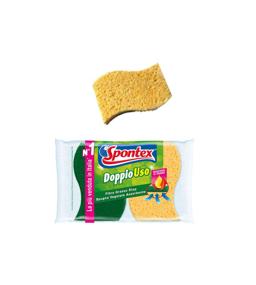Spugna Abrasiva Verde Doppio Uso      Pz 2 Spontex
