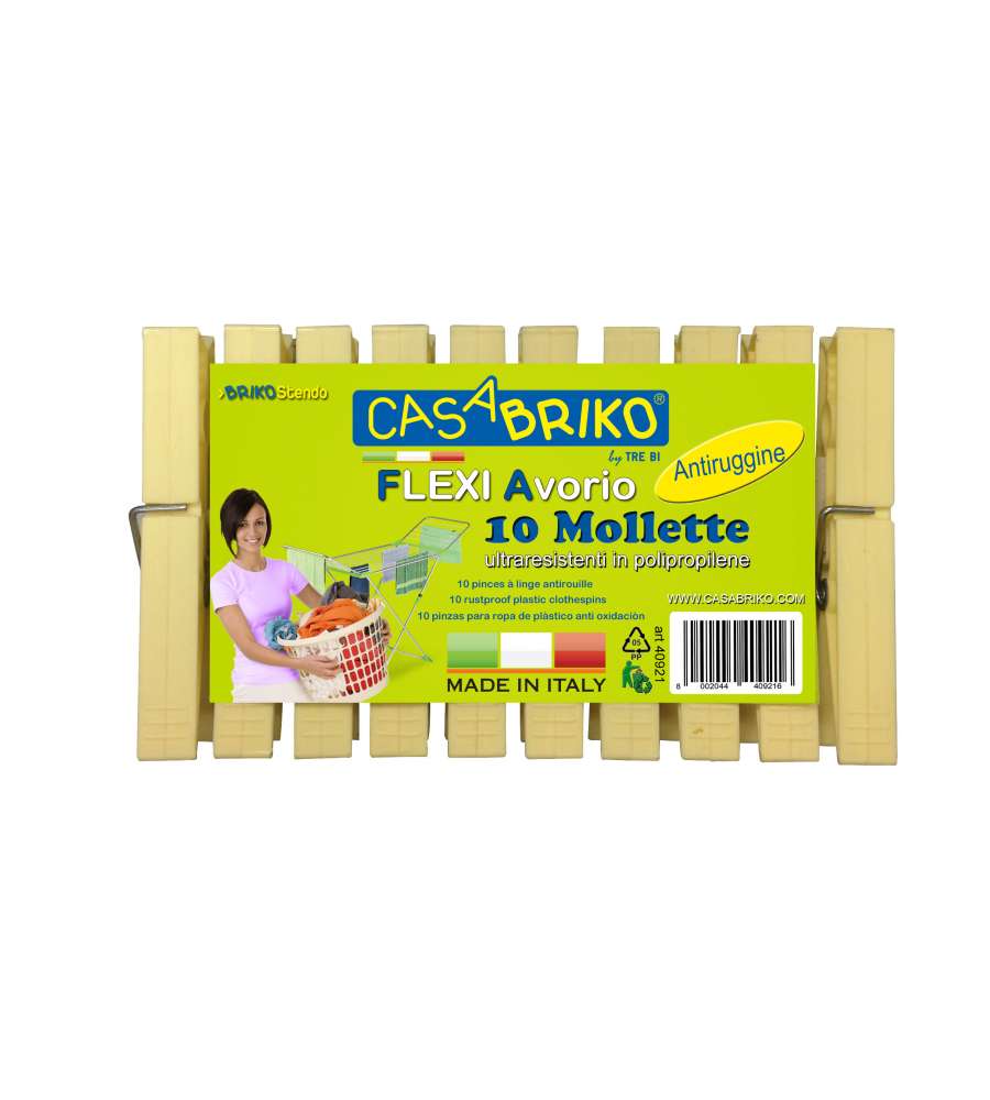 Flexi 10 Mollette Avorio