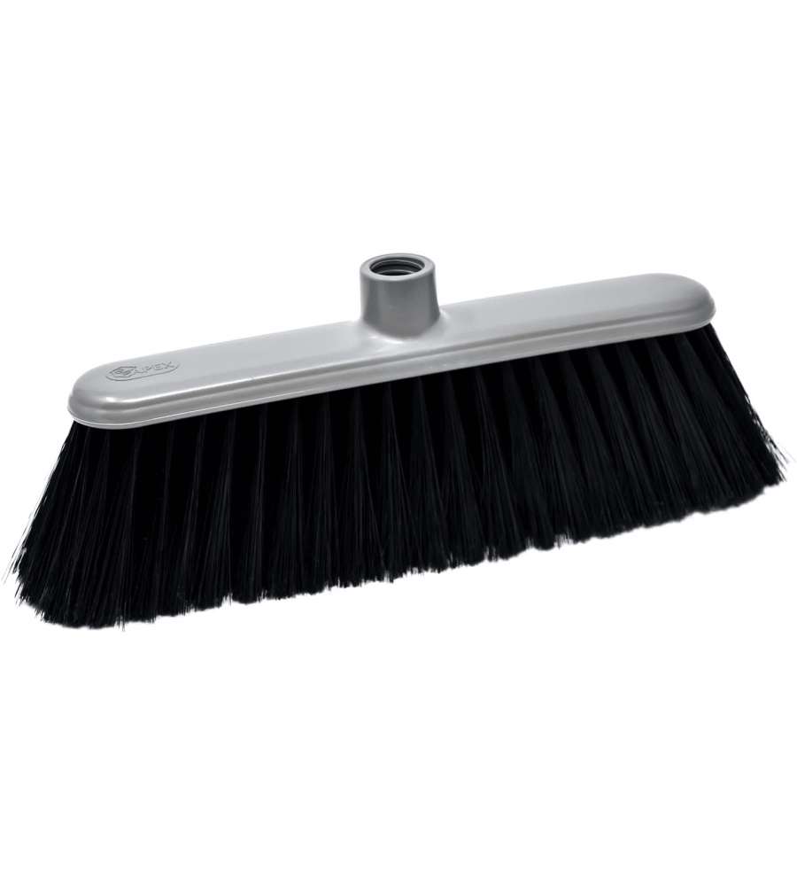 Apex Scopa Interni Basic Grigio 33 x 11 cm Setole Morbide Plastiche