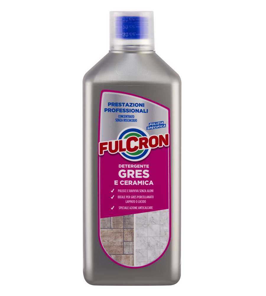 Fulcron Detergente Concentrato Pavimenti Gres e Ceramica - 1L