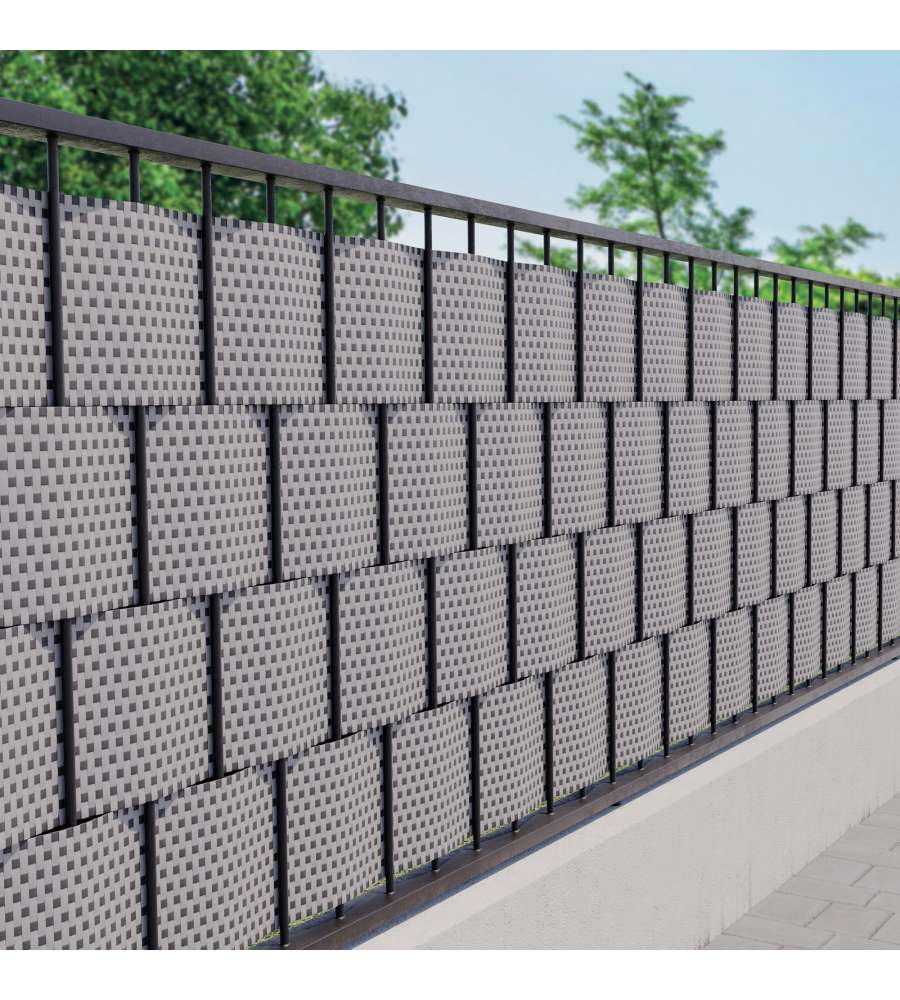 TENAX Striscia Frangivista 19x205 cm Grigio Chiaro/Antracite HDPE