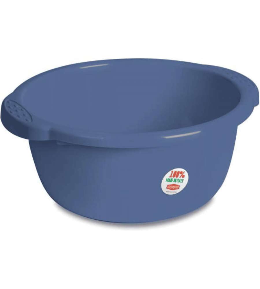 Stefanplast Bacinella Tonda Primavera Blu 35x15 cm per Uso Quotidiano