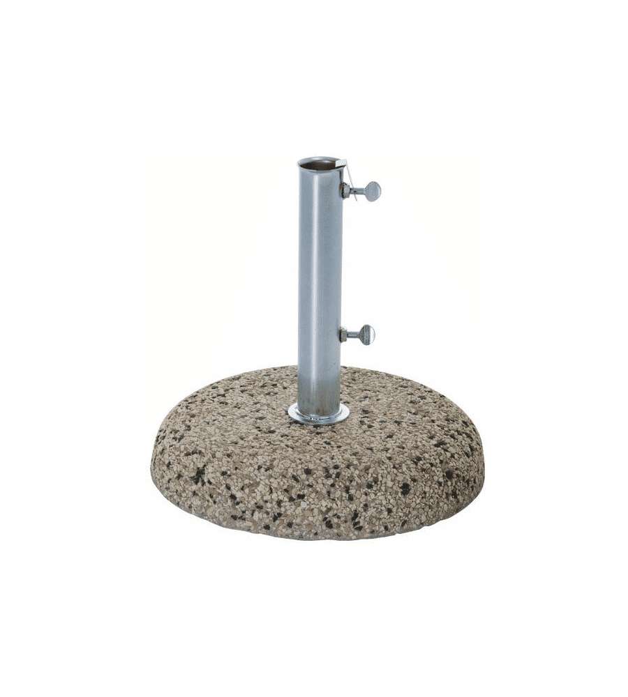 VERDELOOK Base per Ombrellone 35Kg Cemento d. 52 cm con Tubo Metallo