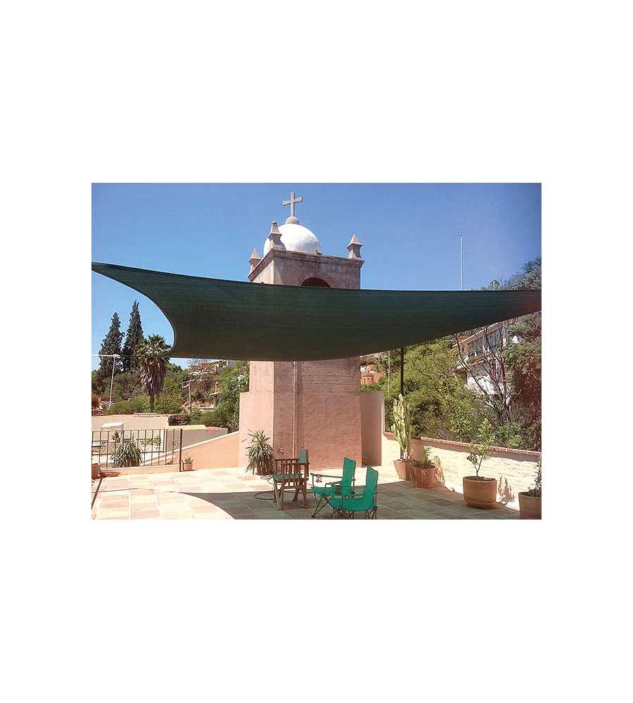 Verdelook Tenda Ombreggiante Vela Quadrata Ecr� 3,6x3,6 m