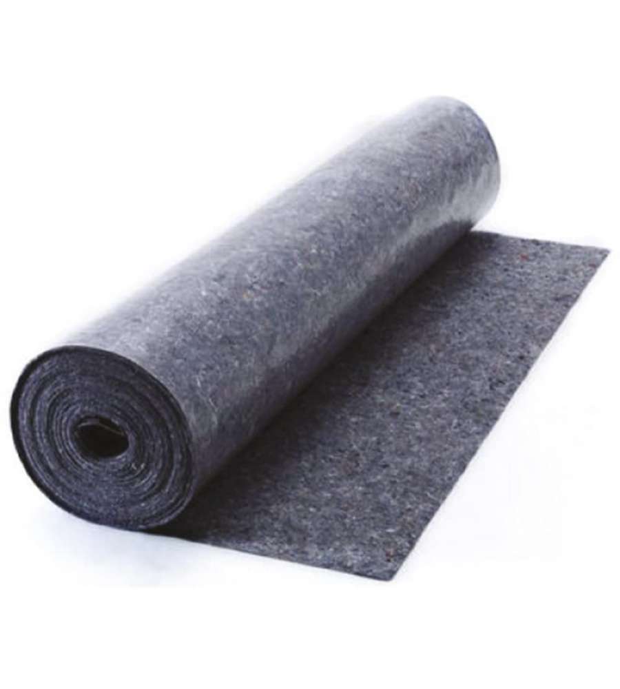Verdelook Feltro di Protezione per Pittura Grigio Scuro - rotolo 1x10m