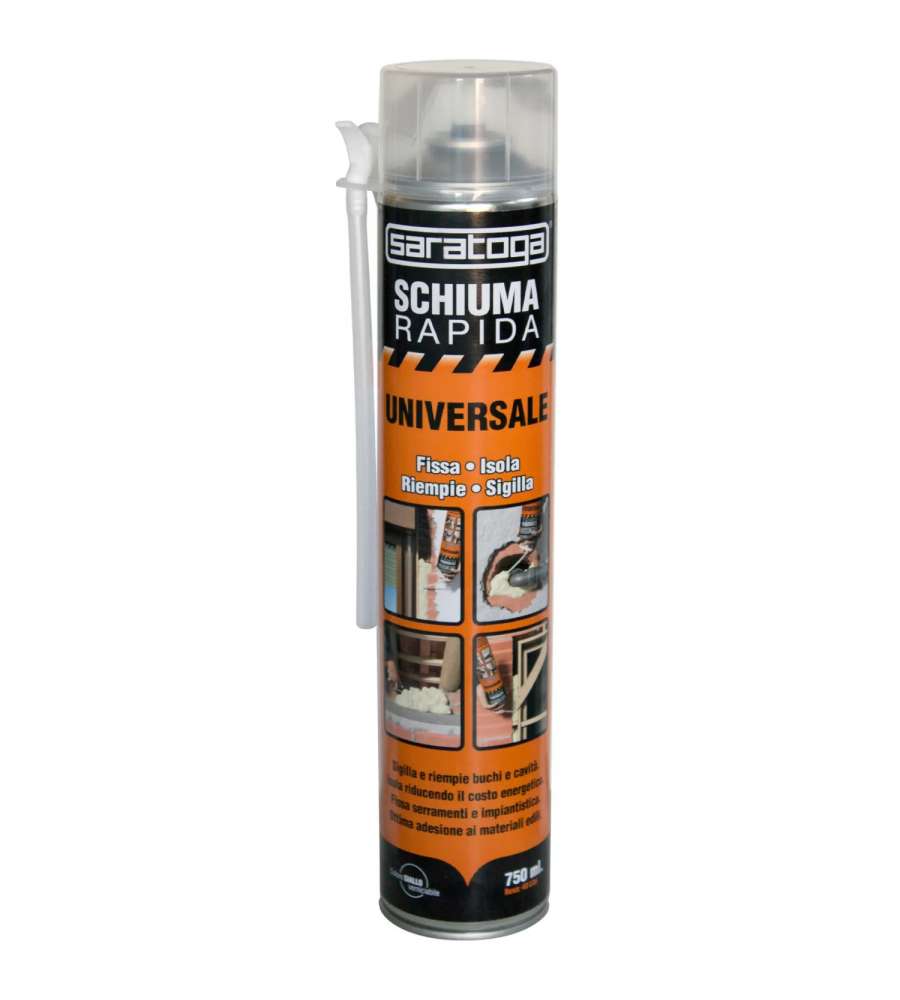 Saratoga Schiuma Rapida Gialla - Sigillante Riempitivo Isolante 750ml