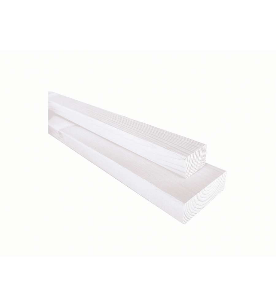 Pircher Listello Abete Piallato 20x80x1000 mm Bianco Finitura Liscia