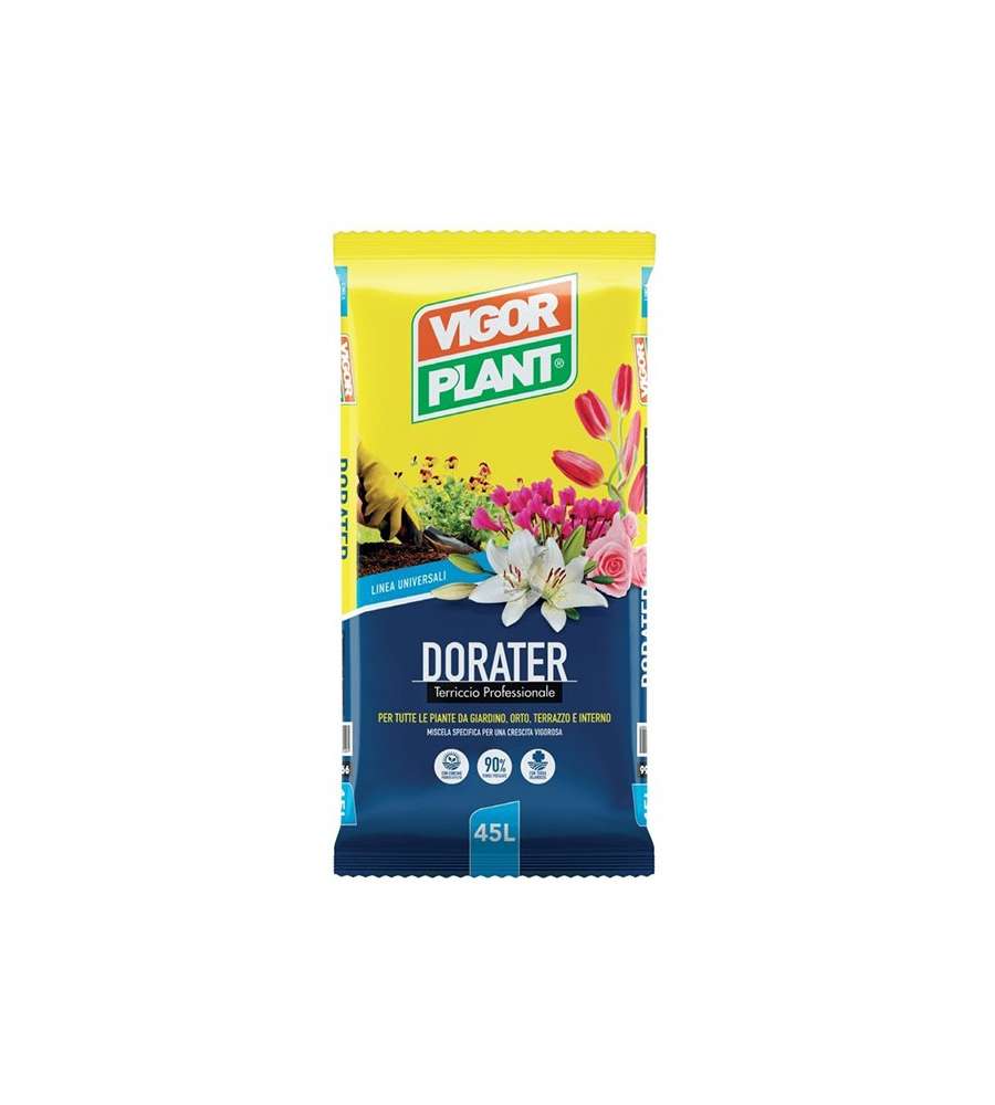 Vigorplant Terriccio Dorater 10L - Mix Torbe Pregiate e Humus