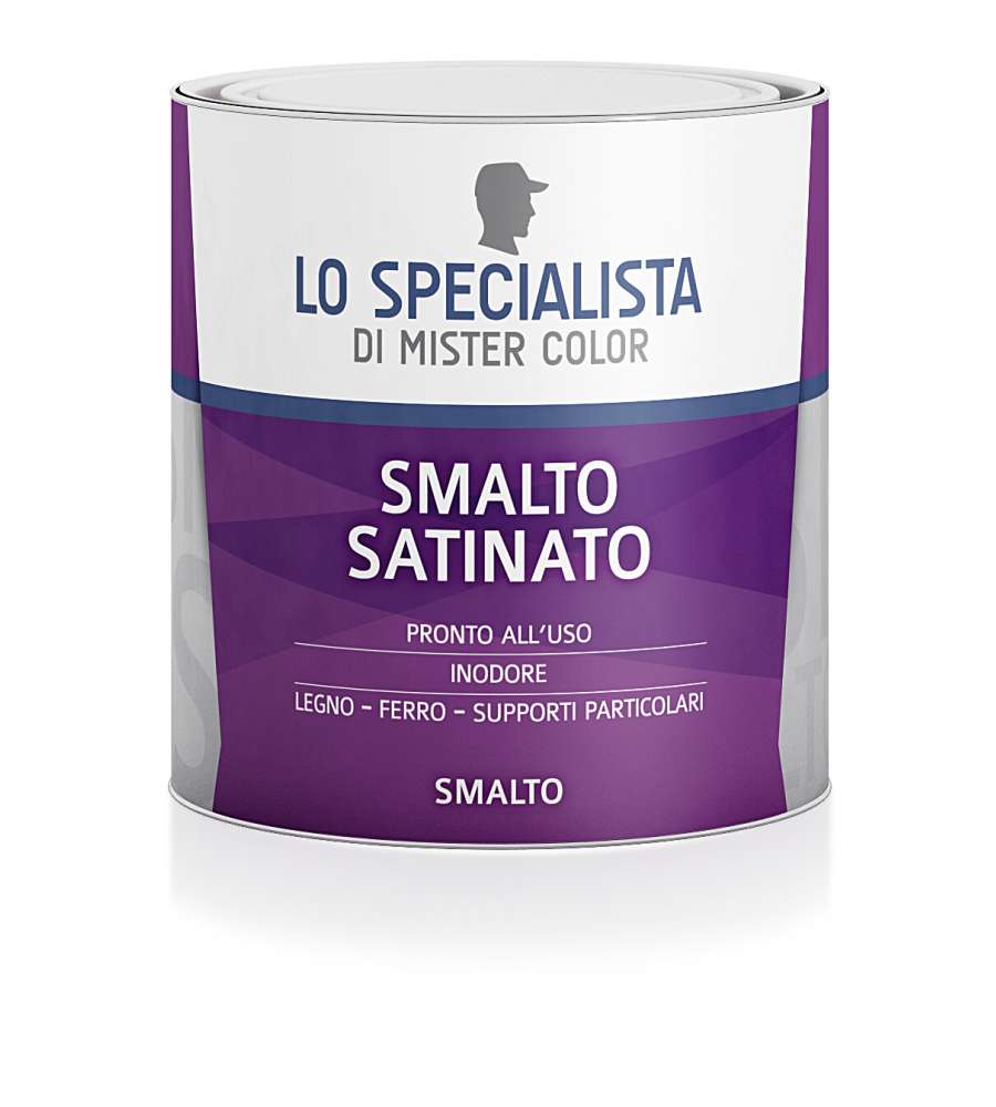 Lo Specialista Smalto Satinato Rosso 0,5 l