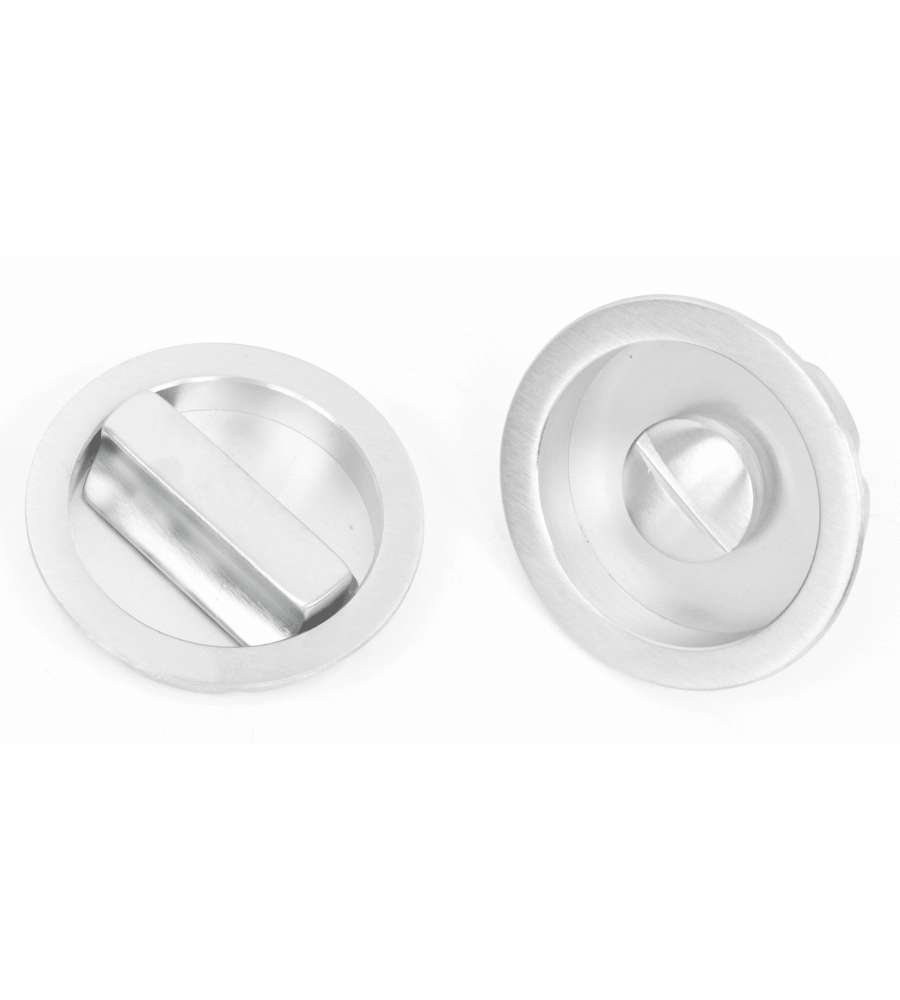 Maniglia incasso con nottolino - Finitura satinata - 48mm