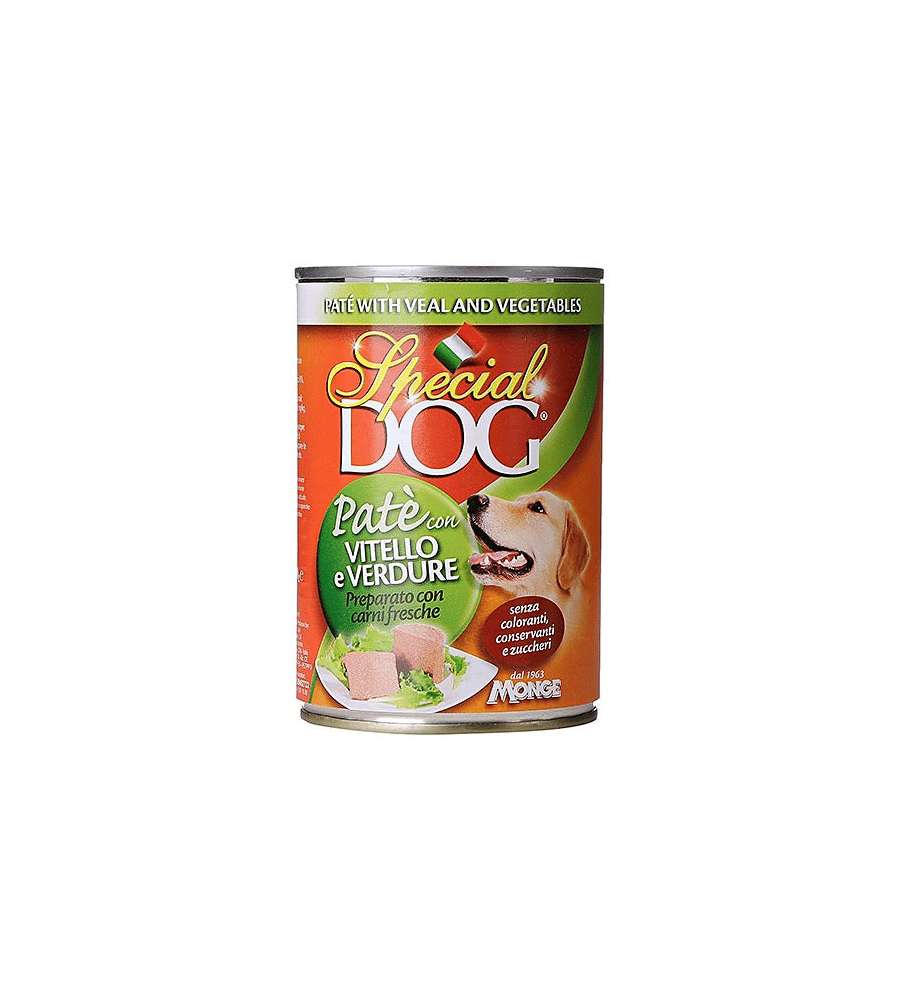 Special Dog Pat� Barattolo Vitello e Verdure 400g Alimento per Cani