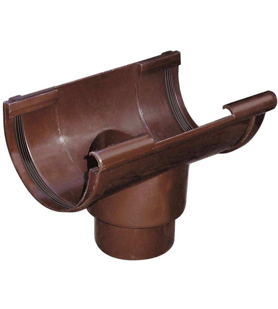 Giunto PVC Marrone con Scarico 25 cm per Acque Meteoriche