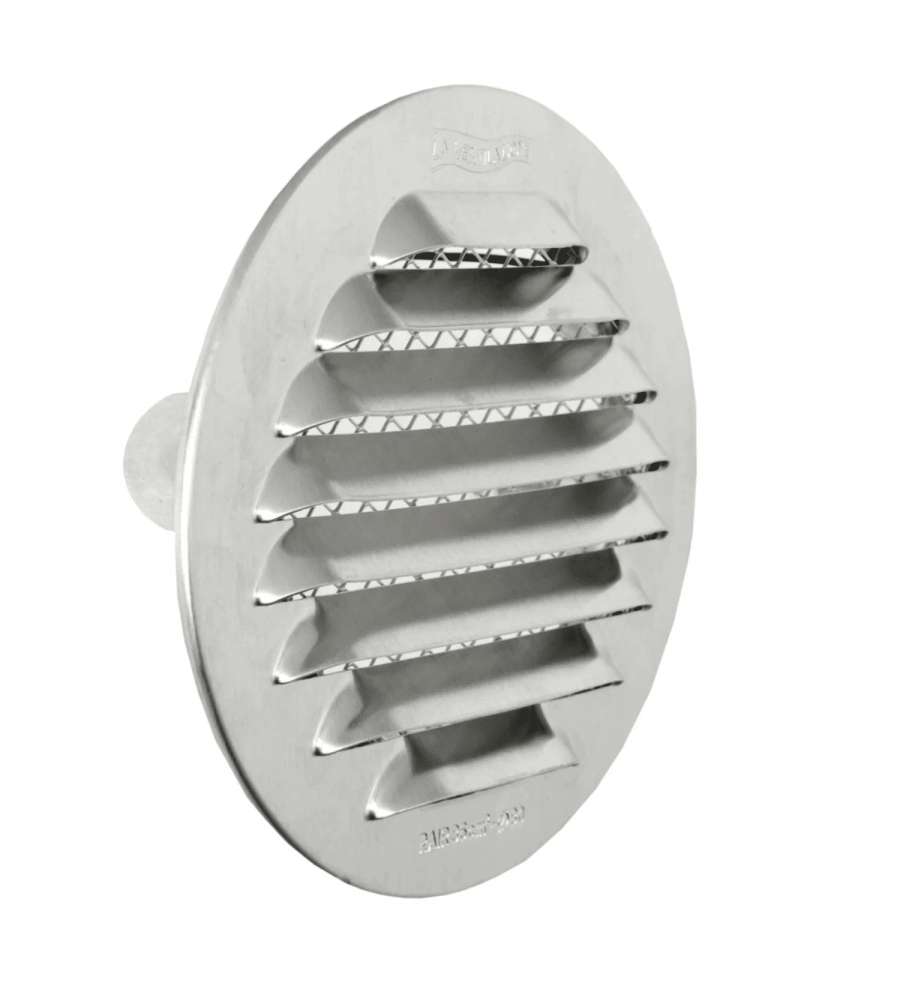 Griglia Aerazione Tonda Incasso Alluminio diam. 80 mm