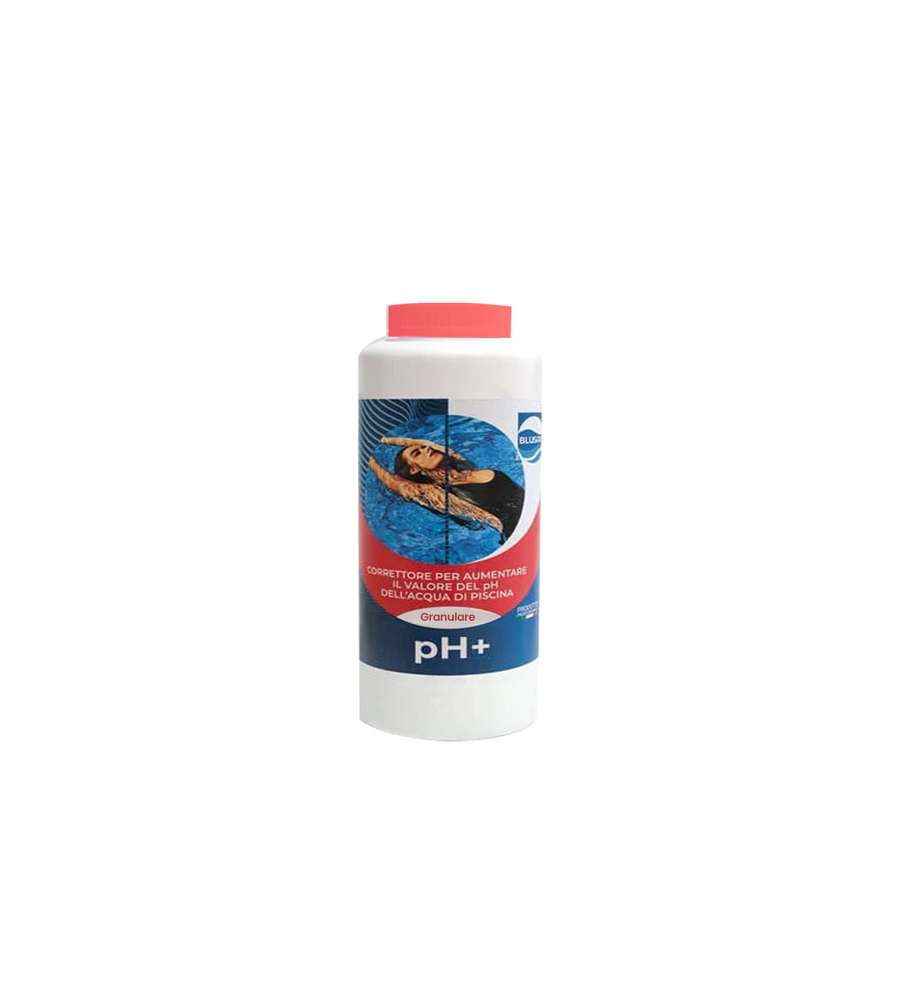 Blusan pH+ Granulare per Piscina - Innalzatore pH 1 kg - Sodio Carbonato