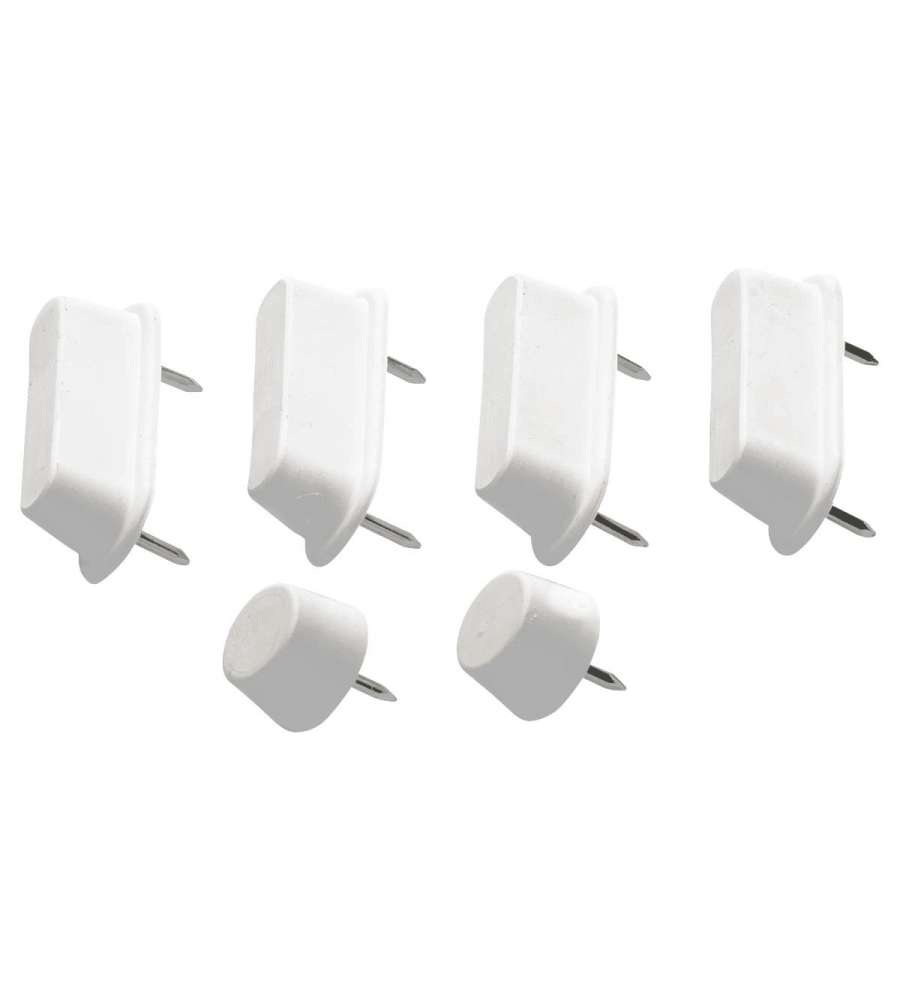 Polipropilene Set paracolpi chiodati per copriwater 12 mm antiscivolo