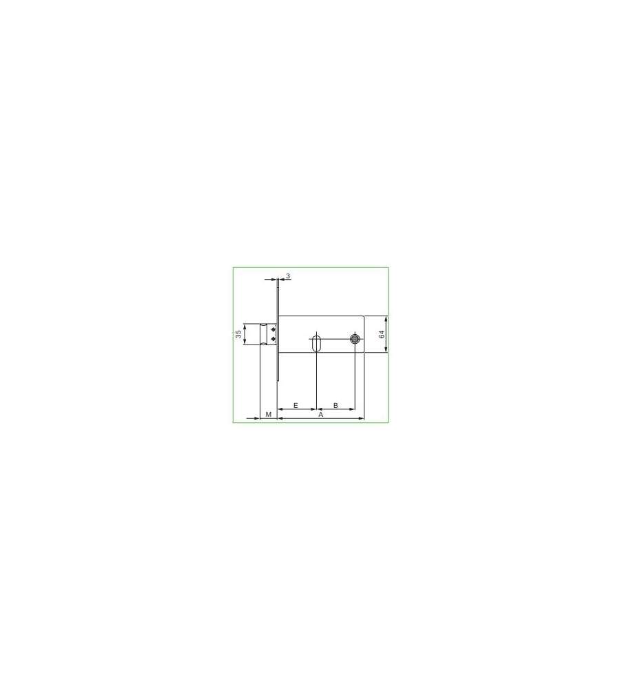 SERRATURA OMEC PER FASCE 380 60 mm