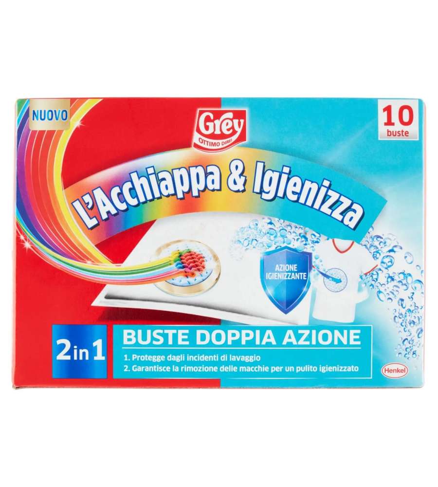 Additivo Bucato L'Acchiappa e Igienizza 10 buste