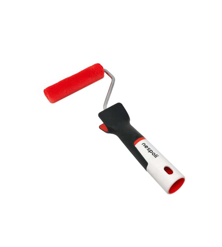 Nespoli Minirullo Pittura 11 cm Rosso Teflon Soft Touch per Smalti