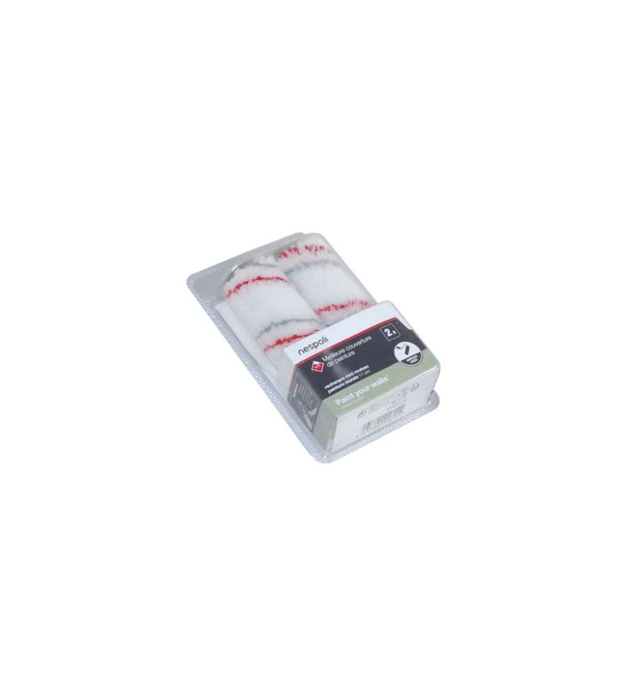 Nespoli Set 2 Ricariche Mini Rullo Teflon 11 cm - Superfici Lisce
