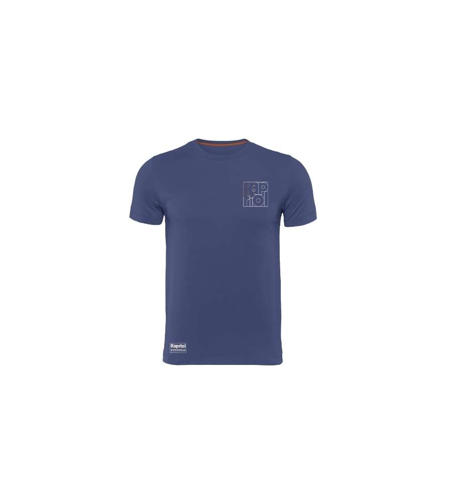 Kapriol T-shirt Enjoy in Cotone Blu Design Urban - TG.M