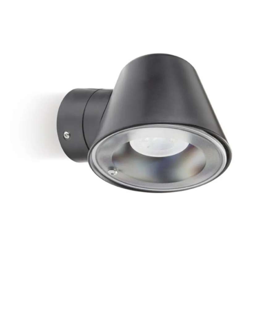 Sovil Applique GU10 Nero - Lampada da Parete Orientabile IP65 per Esterni