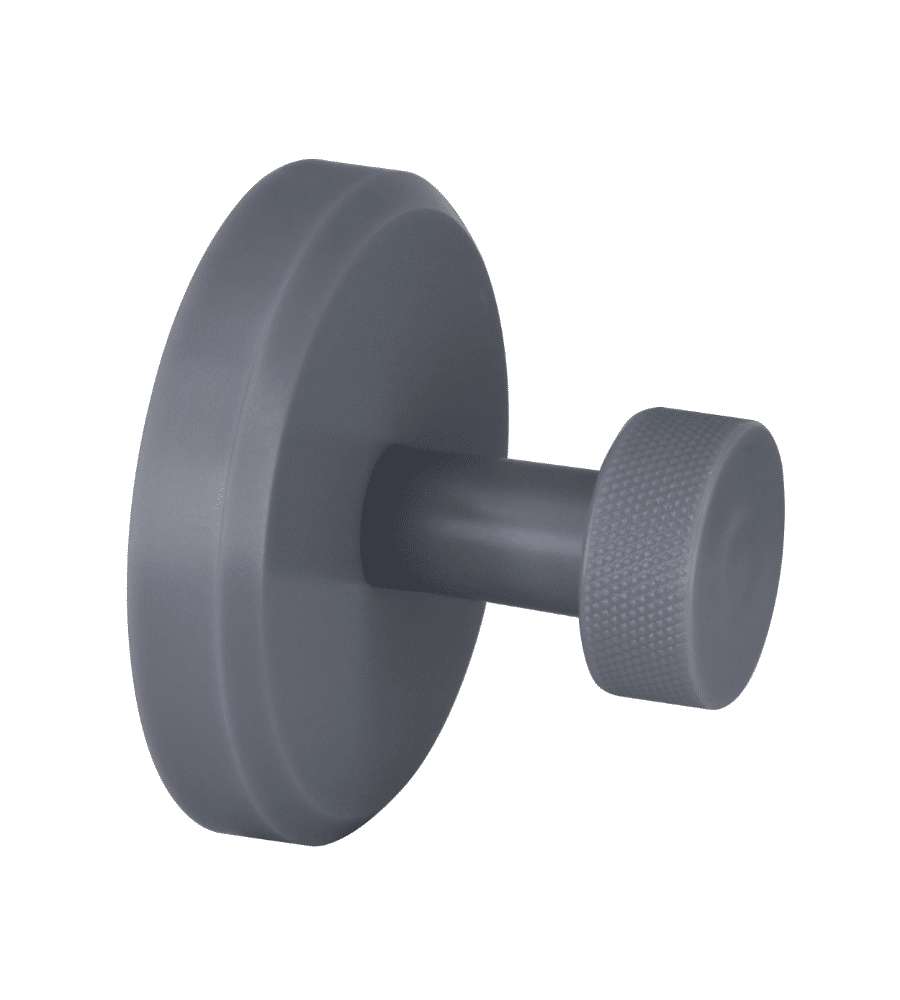 Gancio a ventosa Stick&Lock grigio lucido 1 gancio