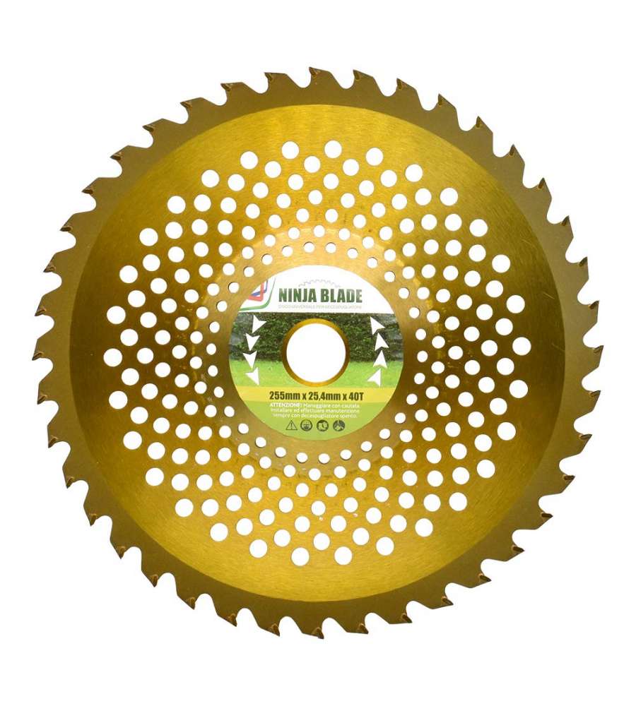 Disco Universale Ninja Blade Decespugliatore D.255 mm - Lama 40 Denti